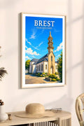Affiche Brest Église Saint-Pierre