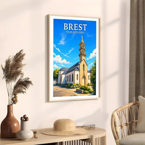 Affiche Brest Église Saint-Pierre