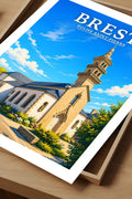 Affiche Brest Église Saint-Pierre