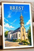 Affiche Brest Église Saint-Pierre