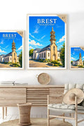 Affiche Brest Église Saint-Pierre