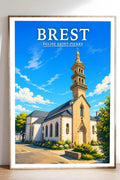Affiche Brest Église Saint-Pierre