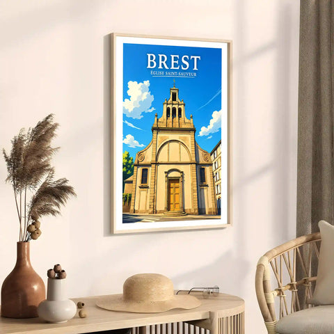 Affiche Brest Église Saint-Sauveur