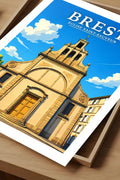 Affiche Brest Église Saint-Sauveur