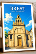 Affiche Brest Église Saint-Sauveur