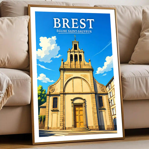 Affiche Brest Église Saint-Sauveur