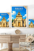 Affiche Brest Église Saint-Sauveur