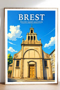 Affiche Brest Église Saint-Sauveur