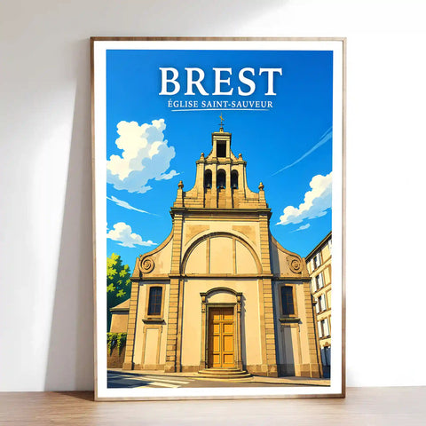 Affiche Brest Église Saint-Sauveur