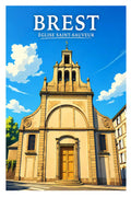 Affiche Brest Église Saint-Sauveur