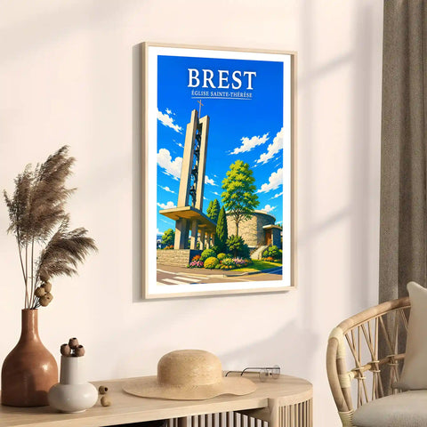 Affiche Brest Église Sainte-Thérèse