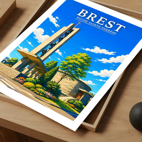 Affiche Brest Église Sainte-Thérèse