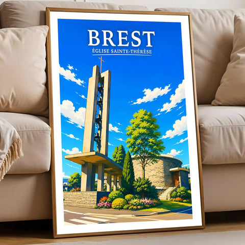 Affiche Brest Église Sainte-Thérèse