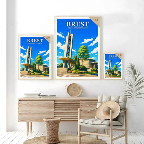Affiche Brest Église Sainte-Thérèse