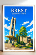 Affiche Brest Église Sainte-Thérèse