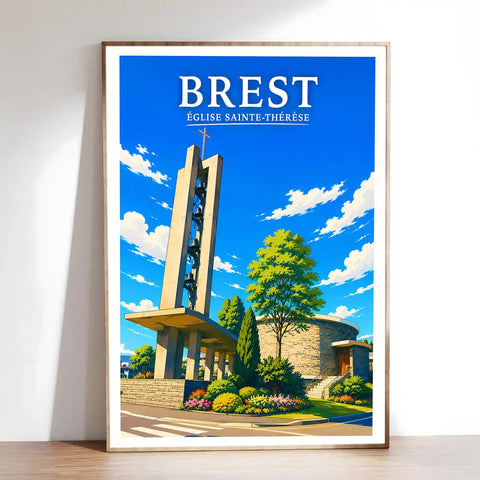 Affiche Brest Église Sainte-Thérèse