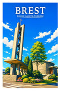 Affiche Brest Église Sainte-Thérèse