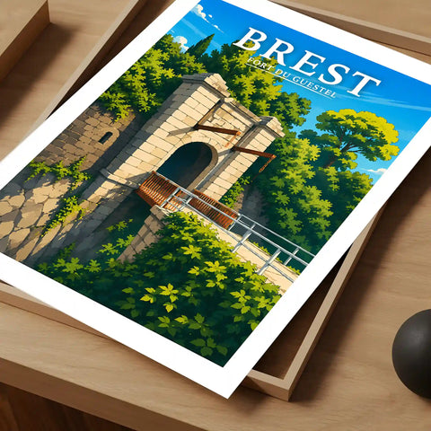 Affiche Brest Fort du Guestel