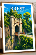 Affiche Brest Fort du Guestel