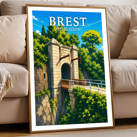 Affiche Brest Fort du Guestel