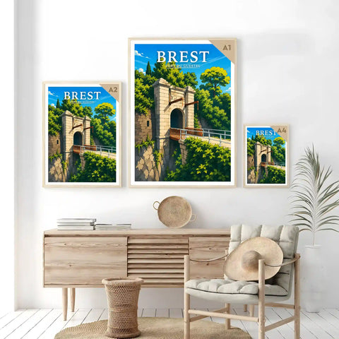 Affiche Brest Fort du Guestel