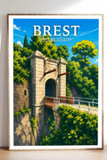 Affiche Brest Fort du Guestel