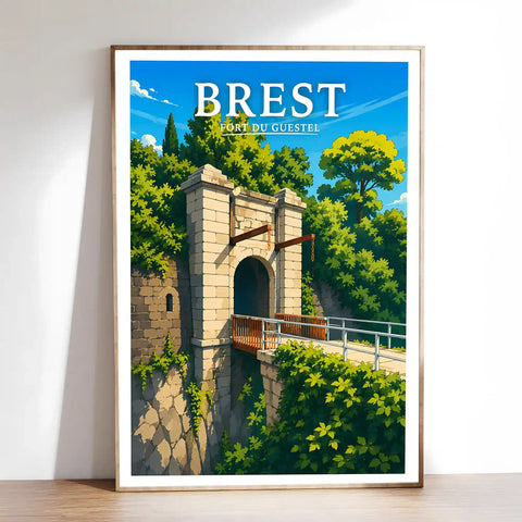 Affiche Brest Fort du Guestel