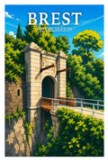 Affiche Brest Fort du Guestel