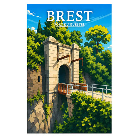 Affiche Brest Fort du Guestel
