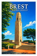 Affiche Brest Le Monument Américain