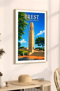 Affiche Brest Le Monument Américain