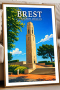 Affiche Brest Le Monument Américain