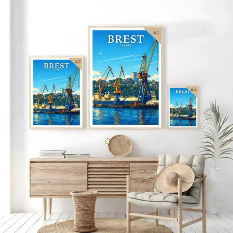 Affiche Brest Le Port