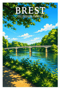 Affiche Brest Les Rives de Penfeld