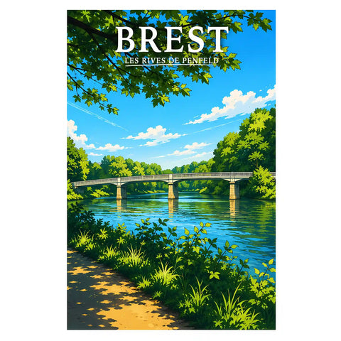Affiche Brest Les Rives de Penfeld
