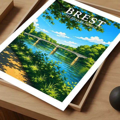 Affiche Brest Les Rives de Penfeld