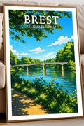 Affiche Brest Les Rives de Penfeld