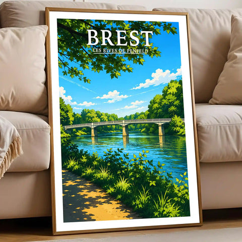 Affiche Brest Les Rives de Penfeld