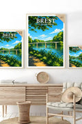 Affiche Brest Les Rives de Penfeld