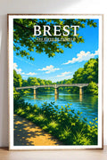 Affiche Brest Les Rives de Penfeld