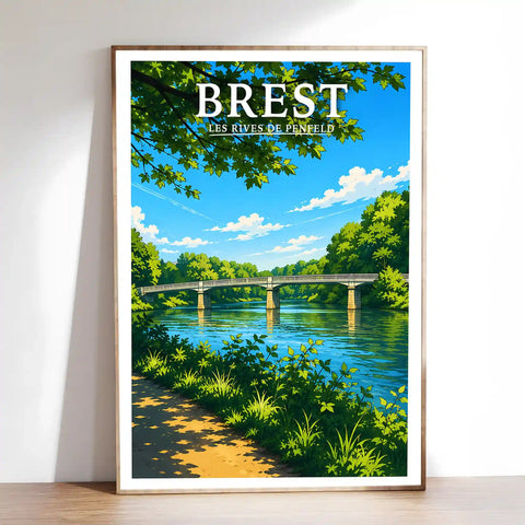 Affiche Brest Les Rives de Penfeld