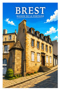 Affiche Brest Maison de la Fontaine