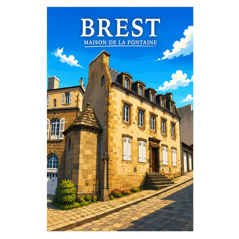 Affiche Brest Maison de la Fontaine