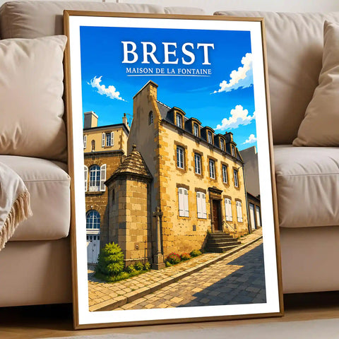 Affiche Brest Maison de la Fontaine