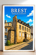 Affiche Brest Maison de la Fontaine