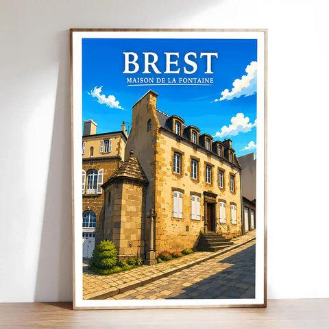 Affiche Brest Maison de la Fontaine