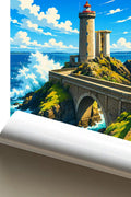 Affiche Brest Phare du Petit Minou