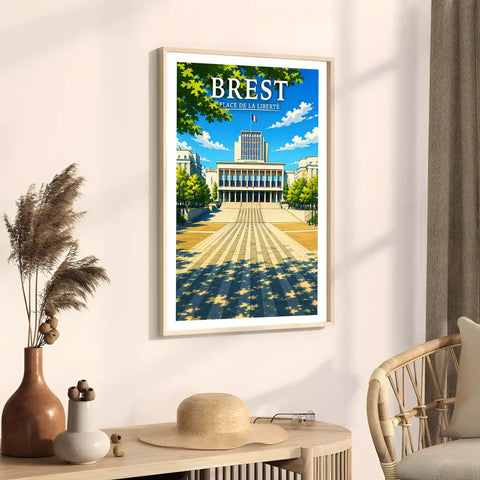 Affiche Brest Place de la Liberté