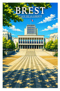 Affiche Brest Place de la Liberté