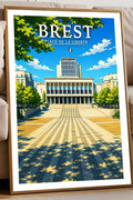 Affiche Brest Place de la Liberté